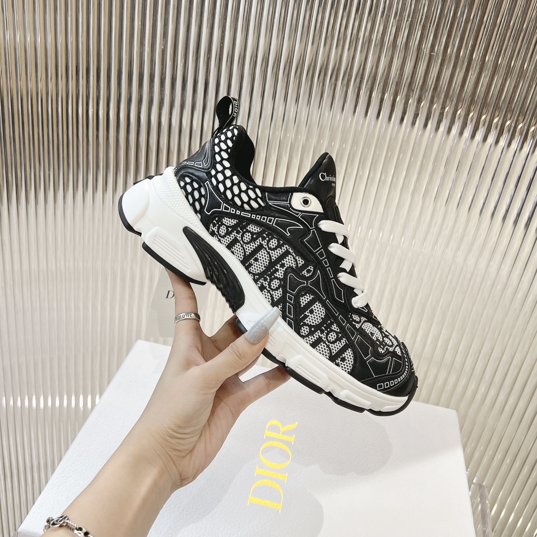 dior id スニーカースーパーコピー シューズ 日常 ランニング 運動 歩きやすい 柔軟 通気性いい ブラック_6