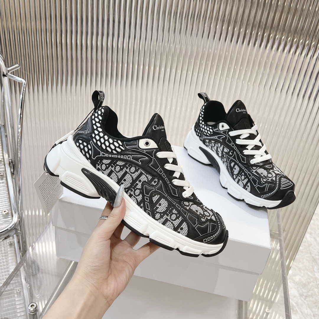 dior id スニーカースーパーコピー シューズ 日常 ランニング 運動 歩きやすい 柔軟 通気性いい ブラック_8