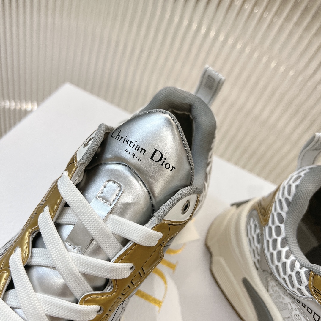 dior ハイカット スニーカースーパーコピー シューズ 日常 抗菌防臭 ランニング 運動 歩きやすい 柔軟 通気性いい シルバー_6