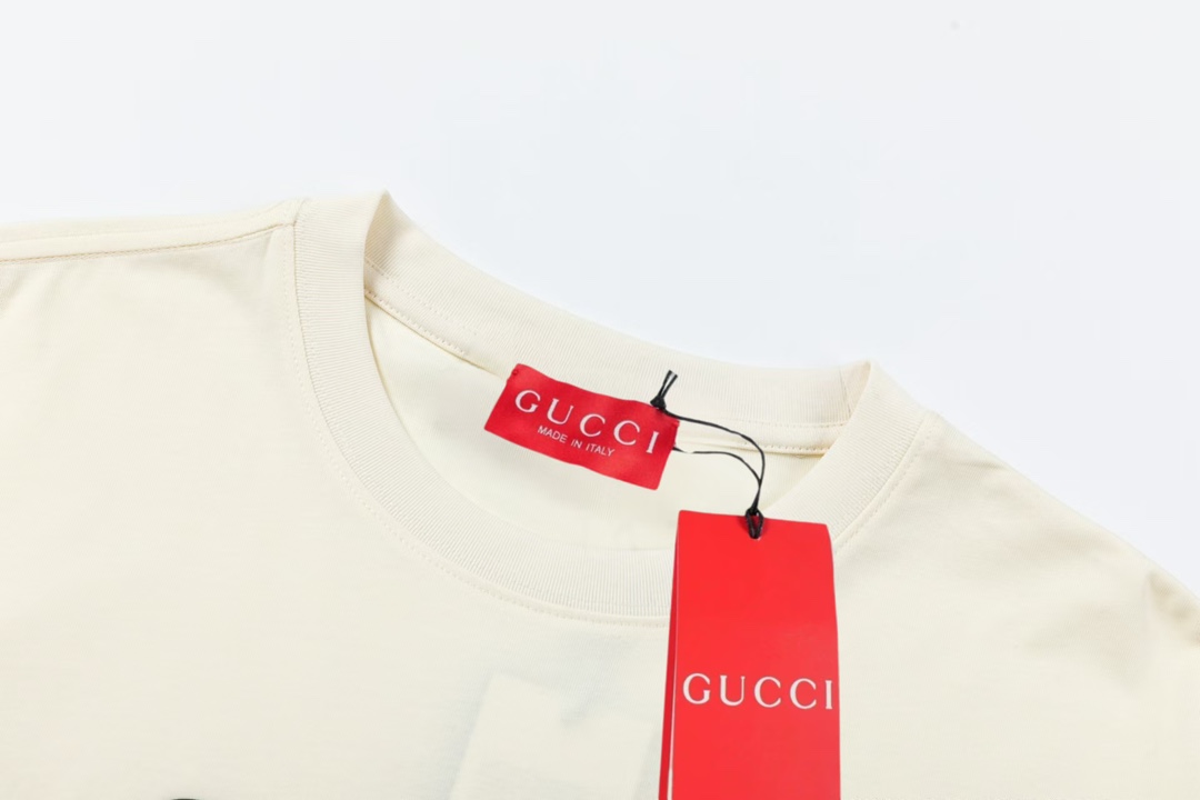 夏新作品 gucci さくらんぼ t シャツスーパーコピー 半袖トップス プリント 純綿 シンプル ホワイト_3