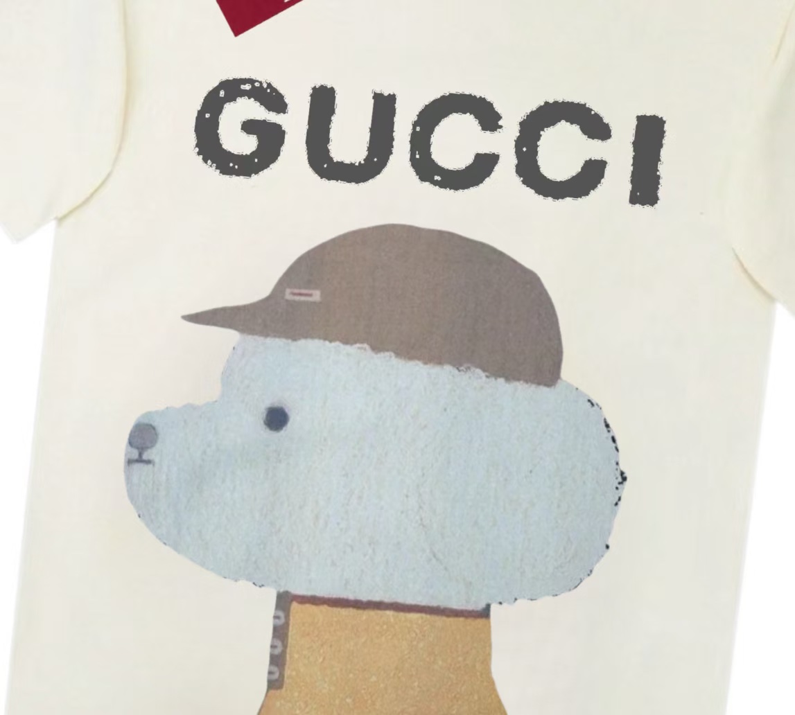 夏新作品 gucci さくらんぼ t シャツスーパーコピー 半袖トップス プリント 純綿 シンプル ホワイト_4