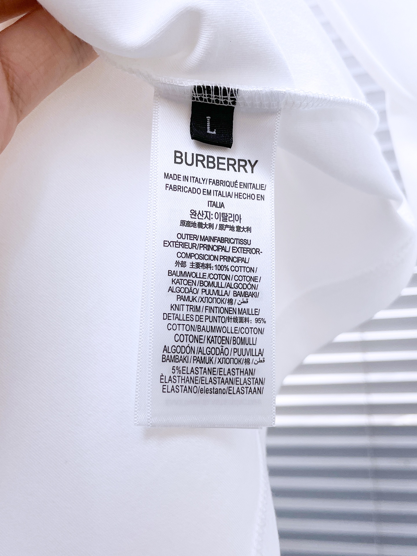 burberry 白 t シャツＮ級品 トップス 長袖 プリント 純綿 通気性いい メンズ ゆったり ホワイト_8