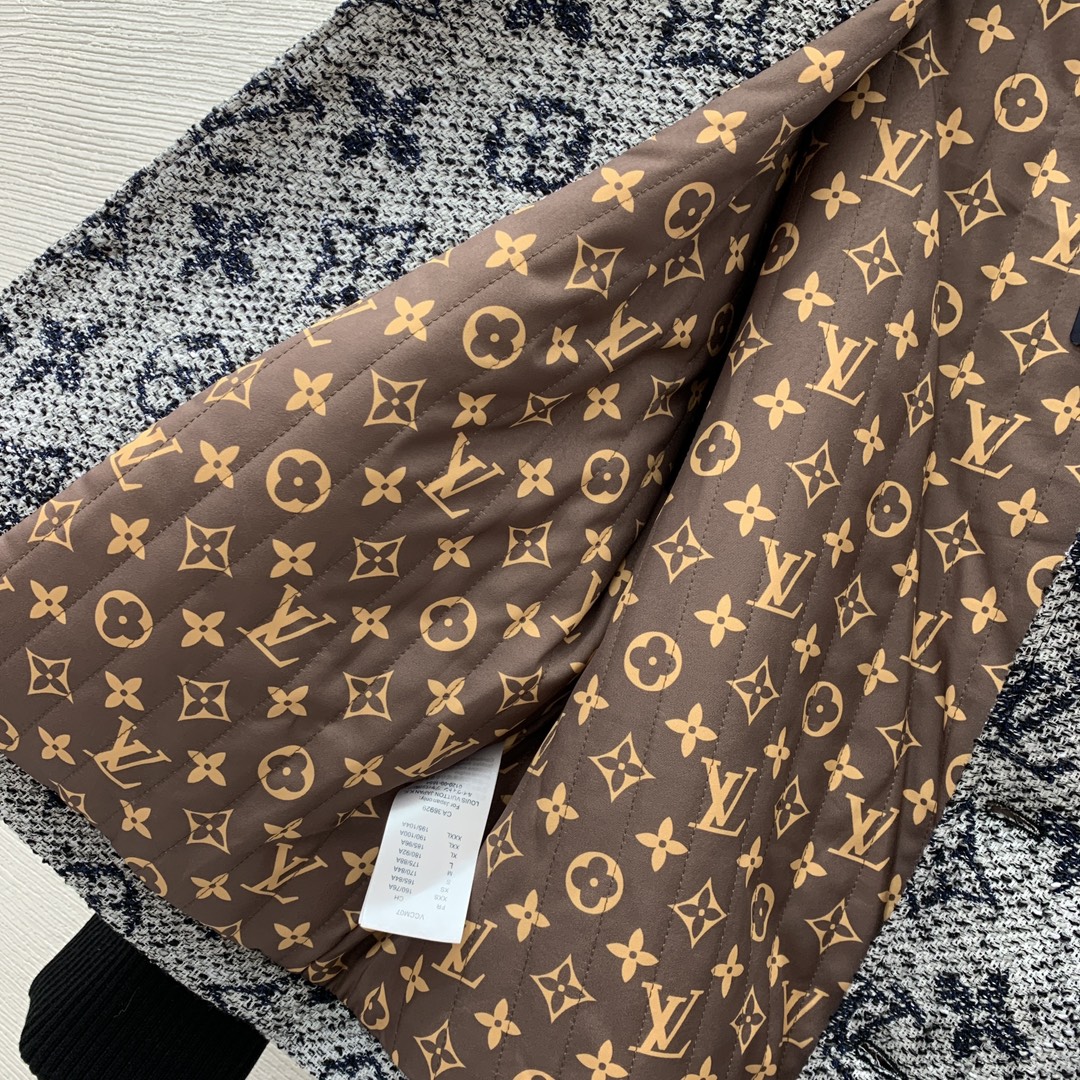 LV ヴィトン アウターＮ級品 ジャケット トップス 柔軟 暖かい 花柄 ファッション グレイ_9