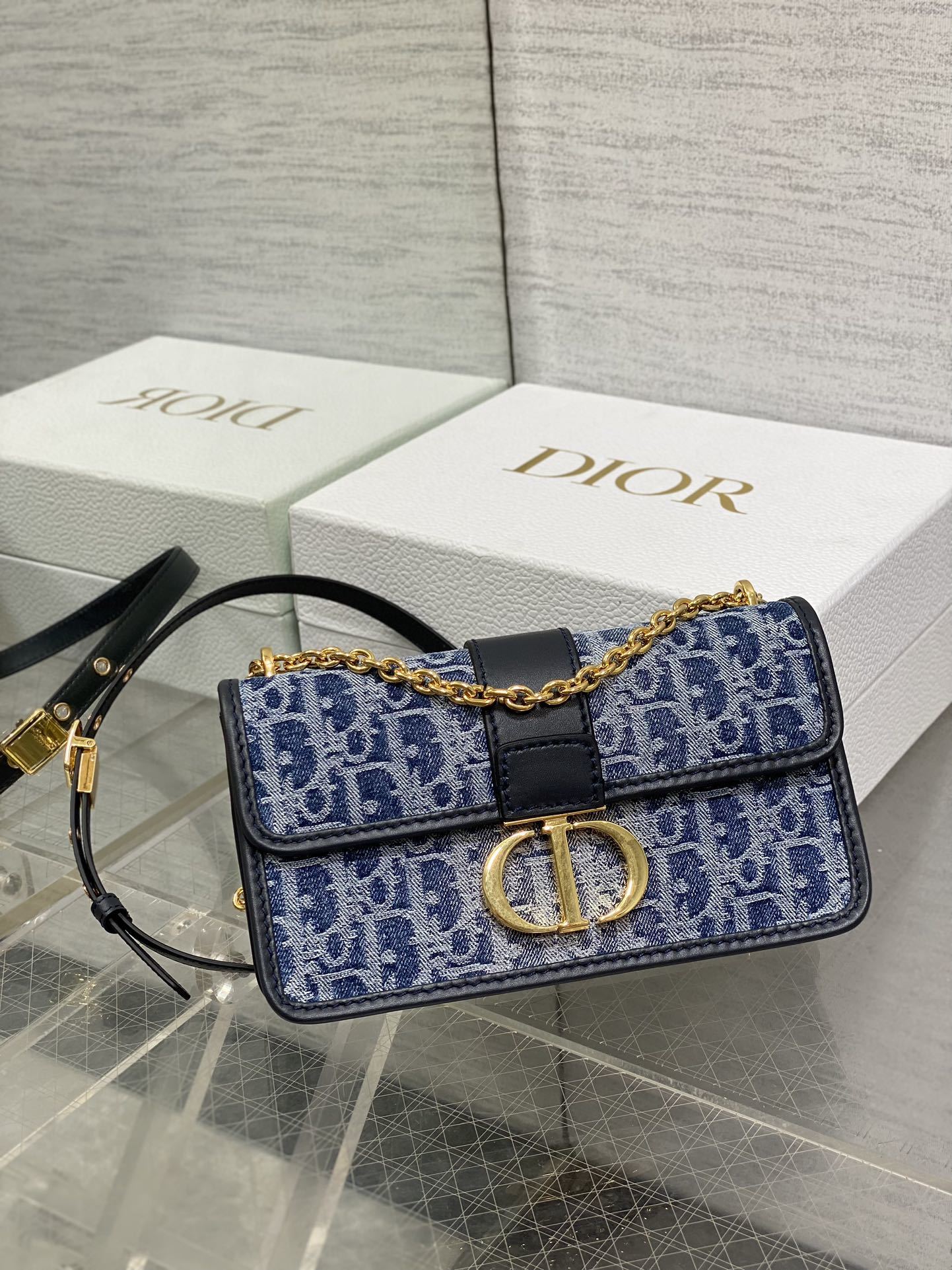 人気流行品 dior バニティ バッグコピー デニム  斜め掛けバッグ カジュアル 日常 実用 ブルー_1