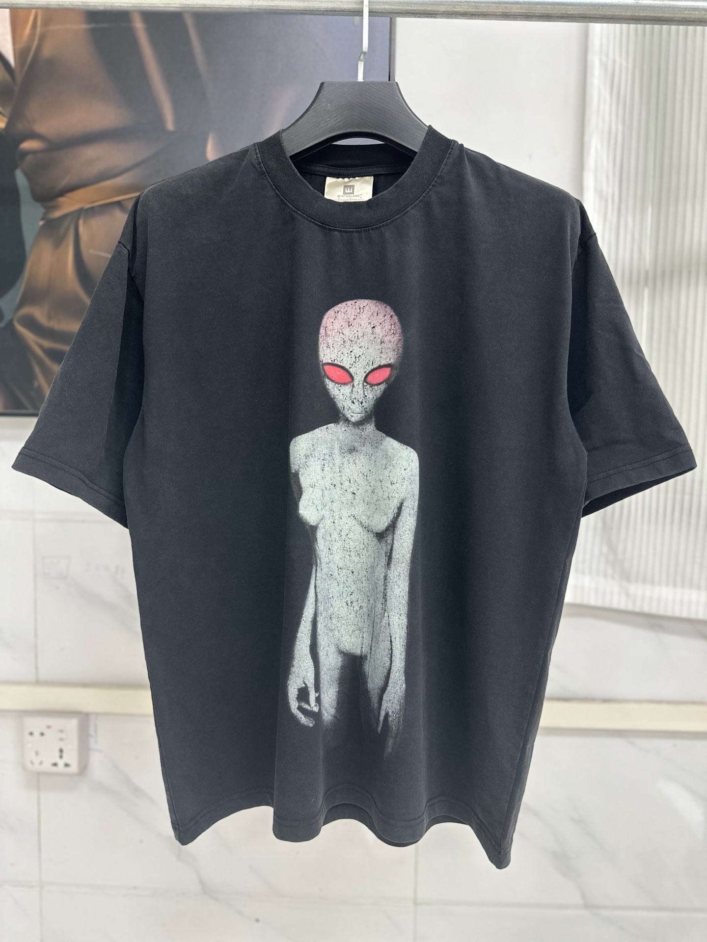 人気新品 セントマイケル tシャツ コラボコピー トップス プリント 半袖 純綿 柔らかい ブラック_15