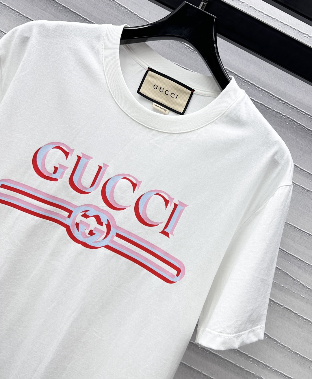 gucci クマ t シャツスーパーコピー 半袖 トップス 純綿 プリント 通気性いい ホワイト_2