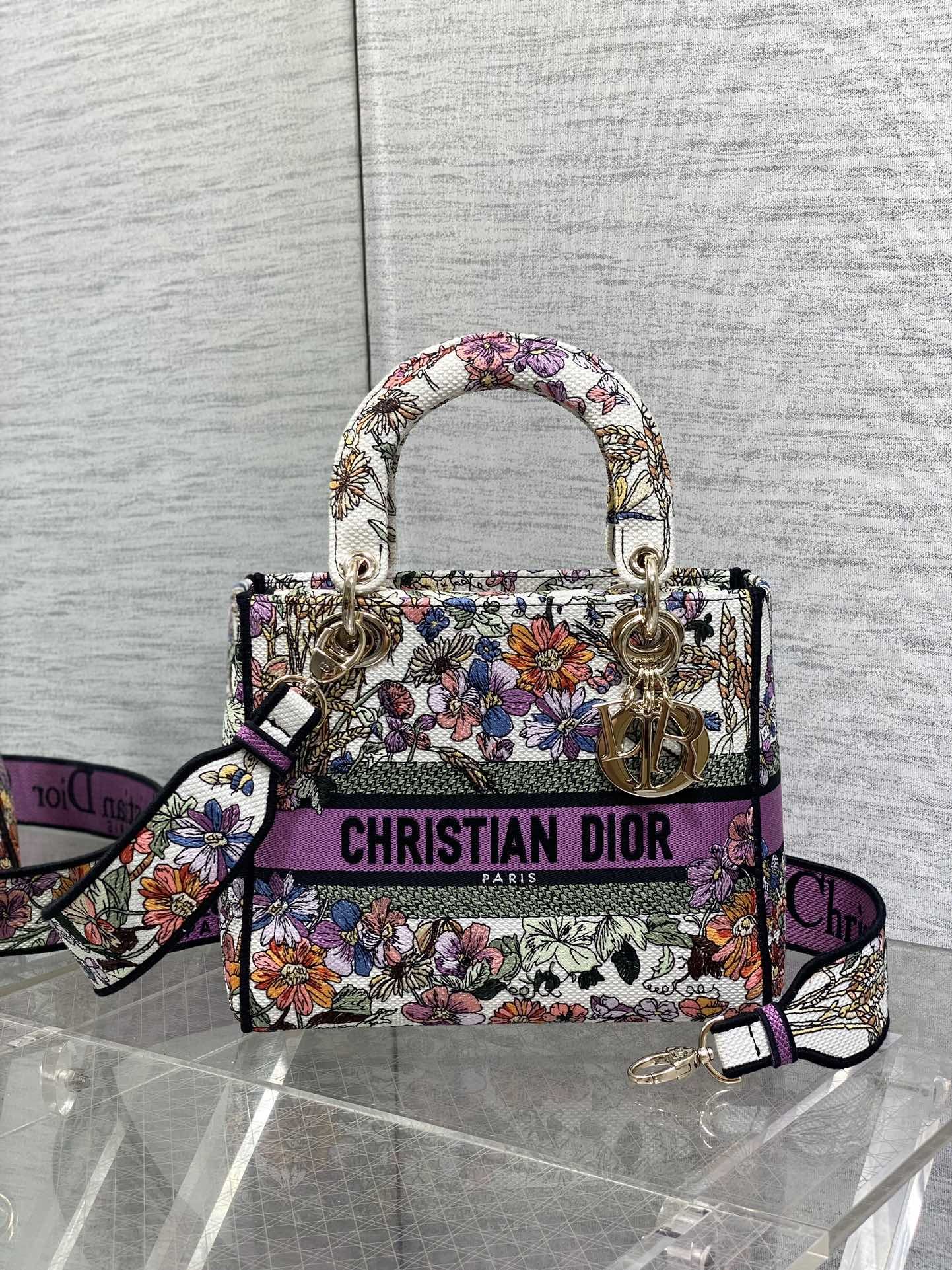 dior ショルダー バッグ レディース激安通販 トート ハンドバッグ 優雅 プリント 日常 シンプル 大容量 パープル_1