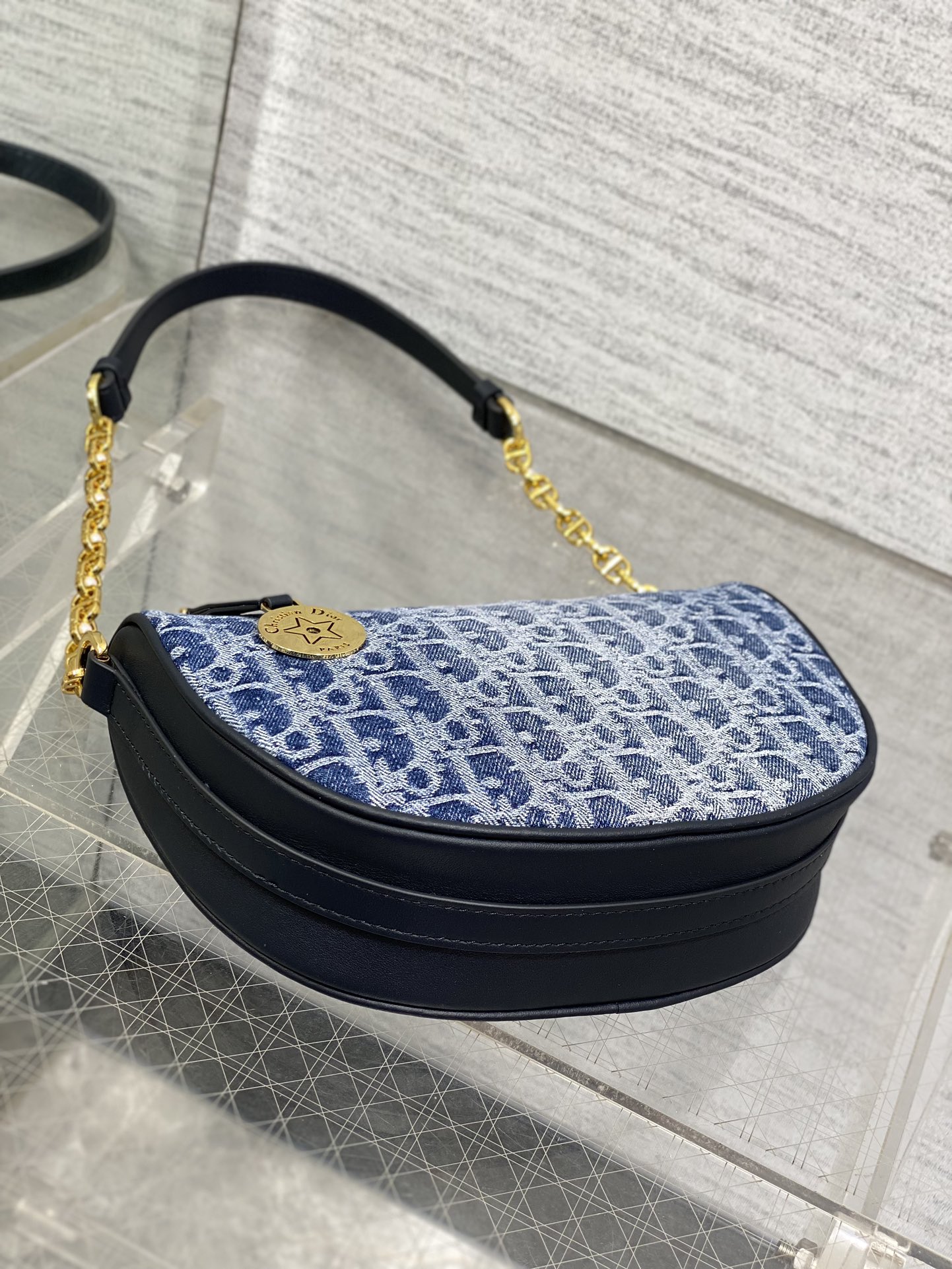 期間限定品 dior トート バッグコピー デニム 優雅 斜め掛けバッグ シンプル 格好いい ブルー_7