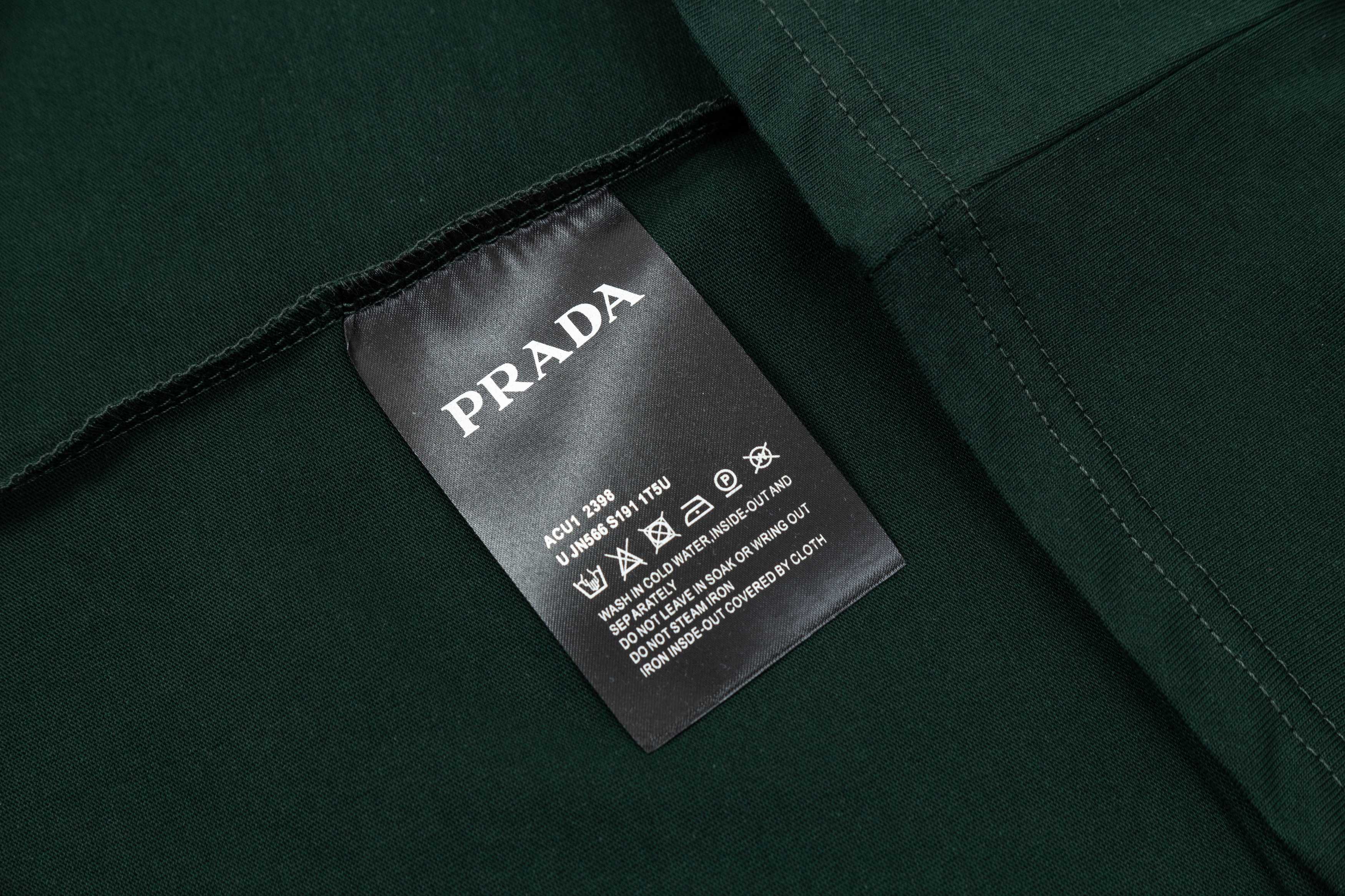 一番安い prada ティー シャツ メンズコピー 柔軟 トップス シンプル 半袖 純綿 ハンサム ブラック_8