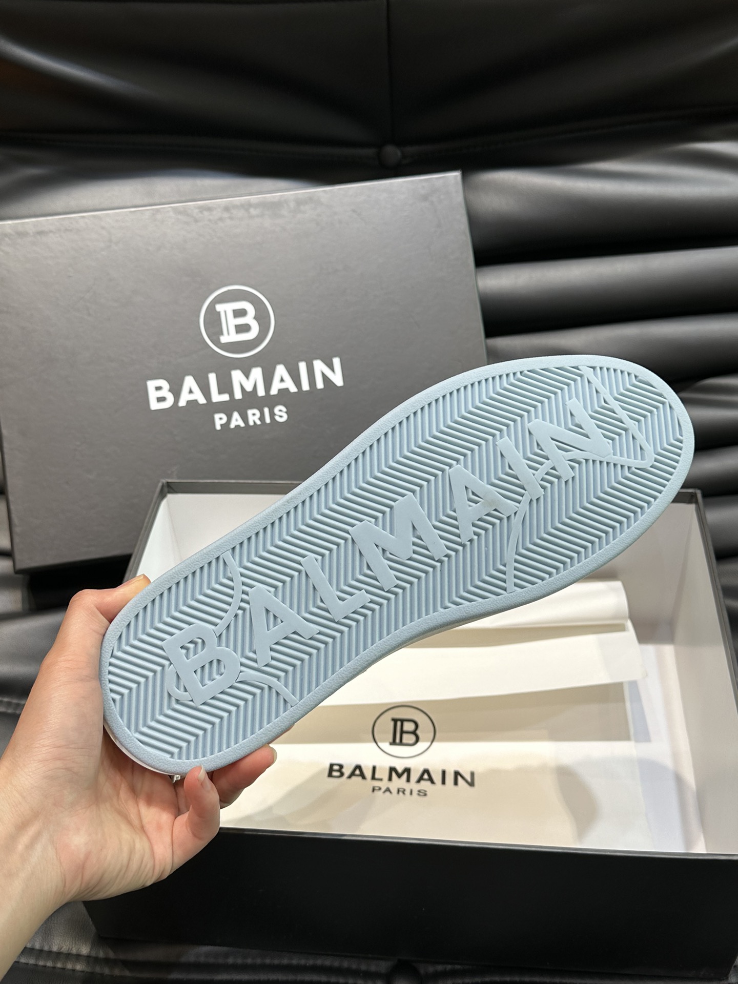 BALMAINバルマン スニーカー サイズ感スーパーコピー カジュアルシューズ 運動 ランニング 高品質 ブルー_7