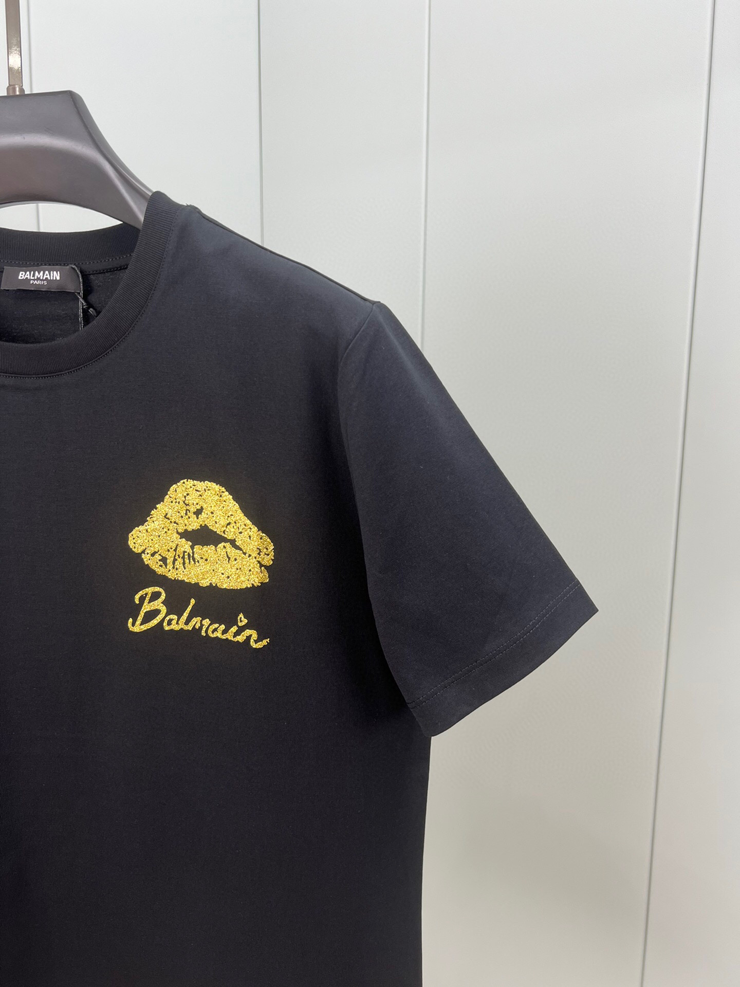 BALMAIN バルマンtシャツ サイズ感Ｎ級品 半袖 触り心地が良い 純綿 柔軟 プリント トップス ブラック_6