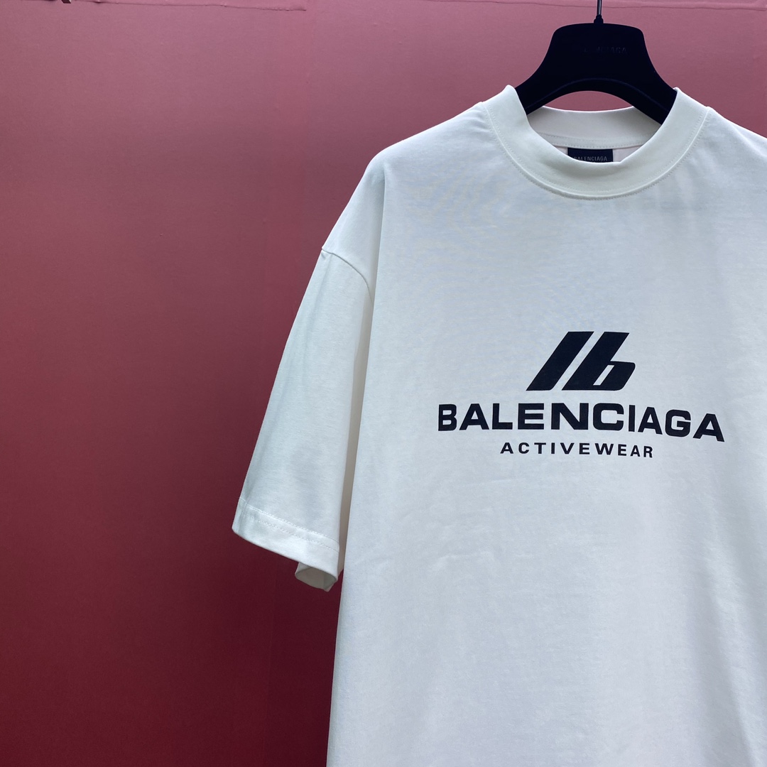 超激得価格 バレンシアガtシャツレディースＮ級品 トップス 半袖 純綿 プリント ゆったり ホワイト_8